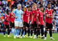 Starfsfólki Manchester City var brugðið er reiðin tók öll völd í klefanum hjá Manchester United og lykilmenn létu í sér heyra